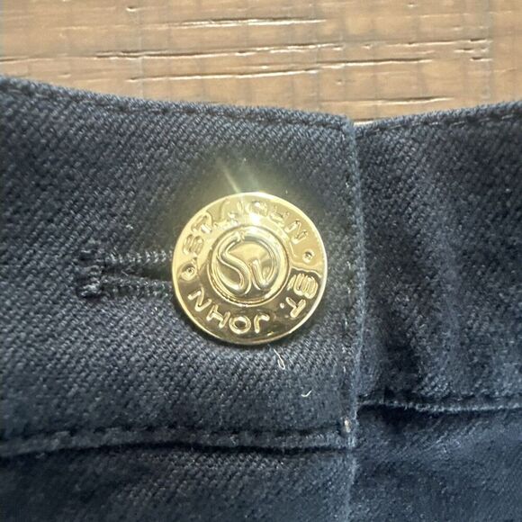 St John Marie Gray Pants Sz4 Black Jeans Stretch High End Classy Old Money - Picture 3 of 13